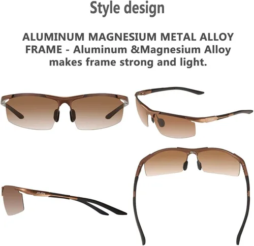 Vista 2 de Polarized Sports Sunglasses for Women Men Running Golf Fishing Cycling Driving 100% UV Protection Sun Glasses JE001