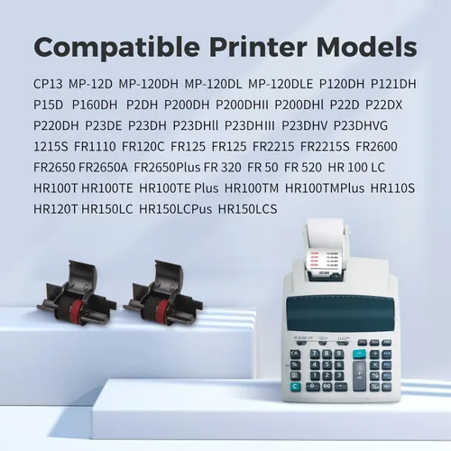 Vista 4 de MYCARTRIDGE IR40T IR-40T - Paquete de 10 cintas de tinta compatibles con calculadora rodillo de tinta IR-40T CP-13 NR-42 de repuesto para Canon
