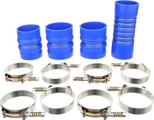 Vista 2 de Manguera de radiador de silicona resistente de 5 capas y kit de arranque intercooler compatible con Dodge Ram 2500 3500 5.9L Cummins Diesel 2003