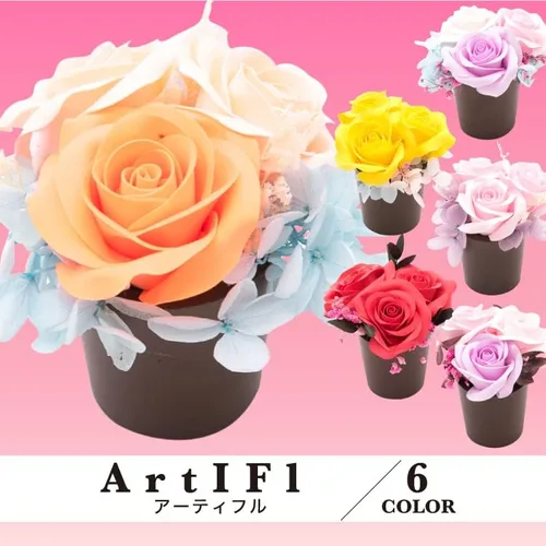 Vista 6 de ArtIFl 3rose Flor de arcilla relajante regalo de seguridad