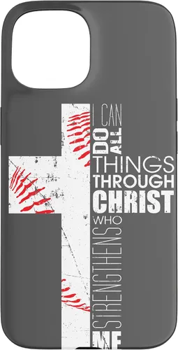 Vista 6 de Baseball Phone Case Christian Bible Verse Philippians 4:13 Case for iPhone 17