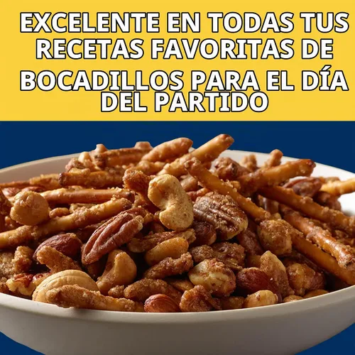 Vista 6 de PLANTERS Mezcla de nueces tostadas con miel, aperitivos para fiesta, proteína a base de plantas, recipiente de 10 onzas (paquete de 6)