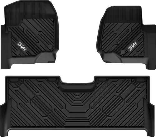 Vista 26 de 3W Alfombrillas para Ford F-150 2015-2025 y F150 Lightning SuperCrew 2022-2025 (sin almacenamiento plano plegable), TPE para todo tipo de clima