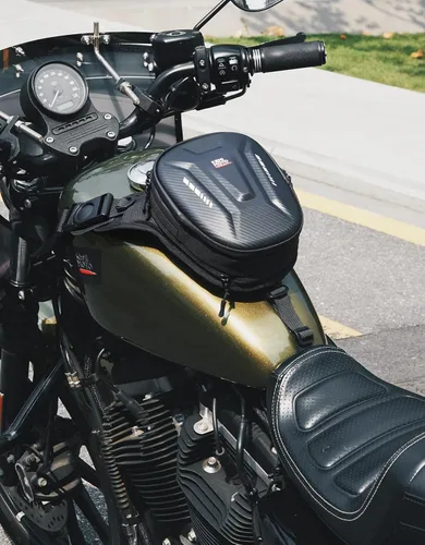 Vista 7 de KEMIMOTO Bolsa magnética para motocicleta, bolsa rígida de EVA para muslo y pierna caída, riñonera de motocicleta para hombres y mujeres, ideal