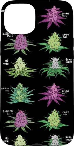 Vista 9 de Weed Pattern Kind of Weed Pot Stoner Marihuana Cannabis Leaf Case para iPhone 17