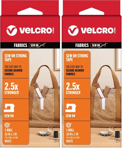 Vista 7 de VELCRO Brand Cinta de tela fuerte para coser Rollo de 30 pulgadas, negro