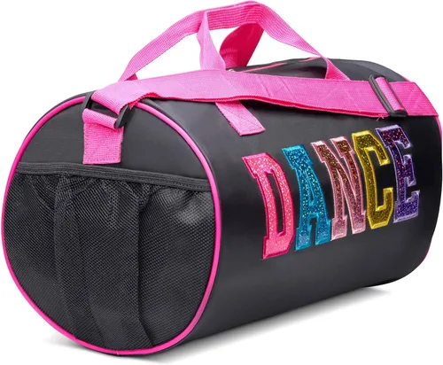 Vista 3 de Bolsa de lona de nailon para niña, Negro