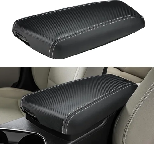 Vista 9 de INTGET Funda para Reposabrazos de Consola Central de Automóvil para Accesorios Kia Optima 2011 2012 2013 2014 2015 Cuero Consola Central Caja