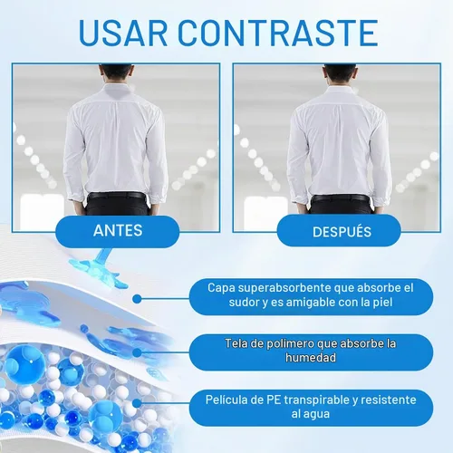 Vista 4 de 60 protectores de cuello para camisas de hombre, protector de camisa desechable, adhesivo contra el sudor