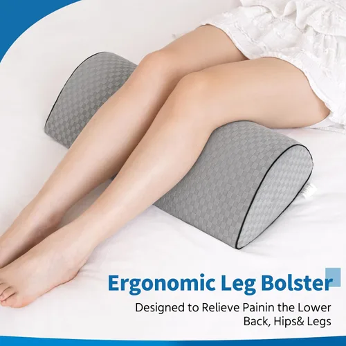 Vista 4 de Almohada de rodilla para dormir de espalda y almohada ergonómica de espuma viscoelástica para aliviar el dolor de cadera, almohada de piernas