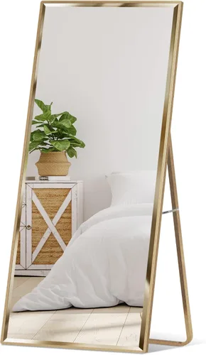 Vista 8 de Best Choice Products Espejo grande de longitud completa de 65 x 22 pulgadas, espejo rectangular colgante e inclinado para dormitorio, sala de estar