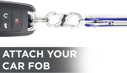 Vista 7 de KeySmart Key Carabiners - Quick Release Dual and Mini Carabiners, Stay Organized w/Carabiner Keychains, Never Lose Your Keys