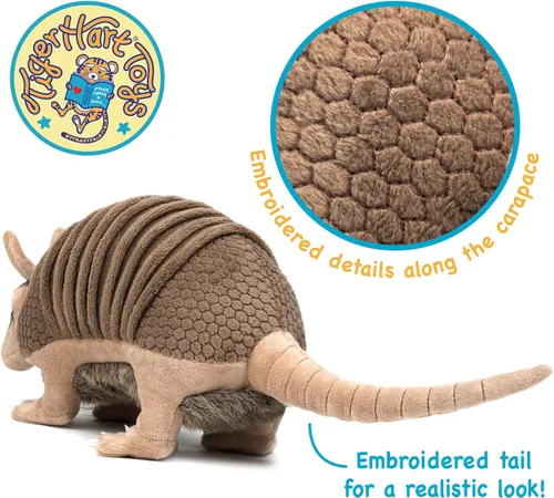 Vista 4 de TigerHart Mike The Armadillo - Peluche de 9 pulgadas (medida de cola no incluida)