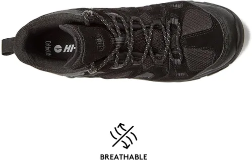 Vista 5 de HI-TEC Ravus WP - Botas de senderismo impermeables para hombre, ligeras y transpirables para exteriores