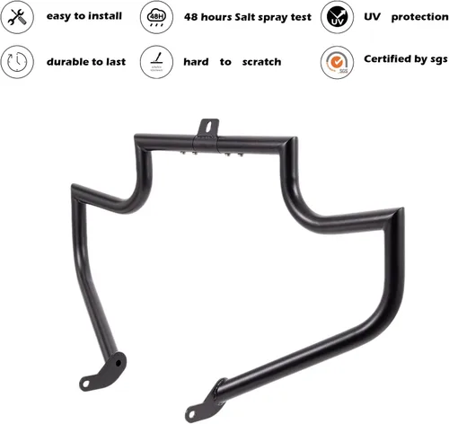 Vista 2 de Kinglemc, protector para motor, barra de choque Highway Freeway para Harley Davidson Softail FL Deluxe Fat Boy Slim Heritage Springer Classic Cross