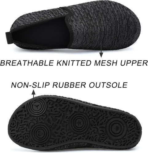 Vista 4 de Scurtain Pantuflas unisex con suela de goma para adultos