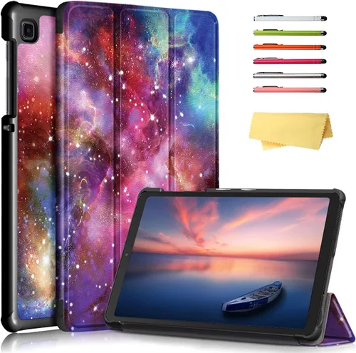 Vista 19 de Galaxy Tab A7 Lite 8.7 pulgadas SM-T225/T220 Trifold Case 2021 Modelo 2021 Ultra Delgada Funda Folio Ligero con Soporte Multi-Ángulo Delgado Cuero
