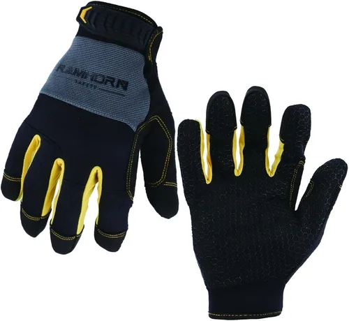 Vista 6 de Guantes de trabajo para fortalecer la protección de las articulaciones de los dedos, guantes de trabajo multifuncionales para hombres, guantes