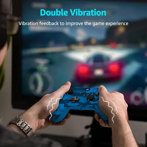 Vista 5 de IWGAME Wireless Controller for X-BOX/PC, Hall Effect Controller Support Turbo, 2.4G Plug and Play Gaming Gamepad with 3.5mm Headphone Jack/Dual