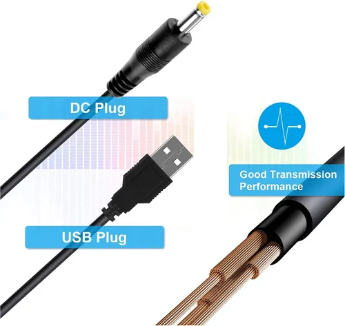 Vista 5 de Cargador PSP de repuesto y cable de carga USB para Sony PSP 1000 2000 3000 Series (PSP-1001, 2001, 3001) y E-1000
