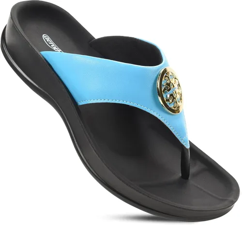 Vista 11 de AEROTHOTIC - Sandalias de verano con soporte de arco, ortopédicas, con tiras, cómodas, con almohadilla suave, antideslizantes, con poste