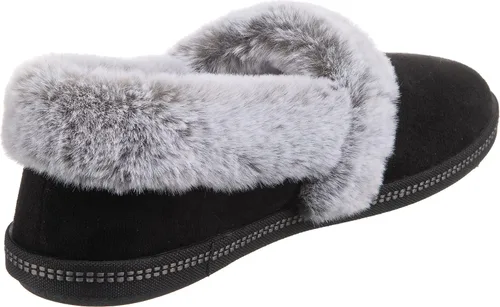 Vista 4 de Skechers Cozy Campfire-Team Toasty - Pantuflas de microfibra con forro de piel sintética para mujer