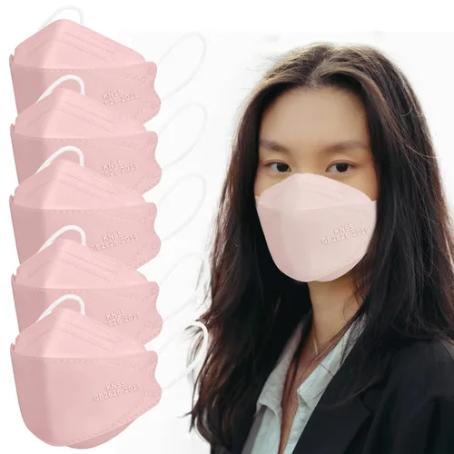 Vista 19 de Mascarillas KN95 para adultos, paquete de 50 unidades, mascarillas desechables negras de 5 capas contra humo y polvo PM 2.5, eficiencia