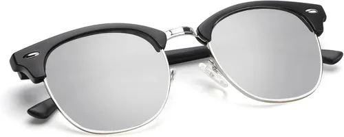 Vista 25 de KALIYADI Gafas de sol polarizadas para hombres y mujeres, marco semi sin montura, para conducir con bloqueo UV A01-(1 Pack) Tortuga Mate G15