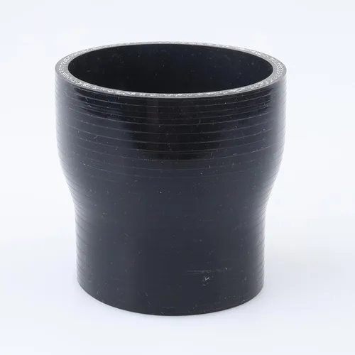 Vista 109 de AC PERFORMANCE ID de 1" a 1/2" (25mm a 13mm) Manguera de silicona recta reductora de 3 capas reforzada negra, 3" de longitud Negro