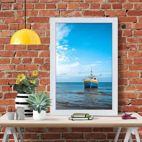 Vista 86 de VCK Marcos para póster de madera maciza de 22.375 x 34 pulgadas, marco de fotos A1 negro con montaje en pared, paquete de 3