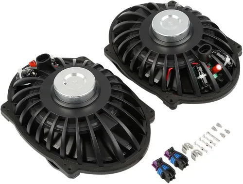 Vista 6 de TCMT Alforjas rígidas de 5 x 7 pulgadas, tapas de altavoz con altavoz y forros, inserto de alfombra para modelos Harley Touring CVO Road Glide Road
