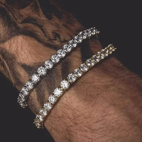 Vista 6 de Harry and Henry Pulseras de perlas de 3 capas para mujer, pulsera de diamantes de imitación brillantes, pulsera abierta de perlas de cristal