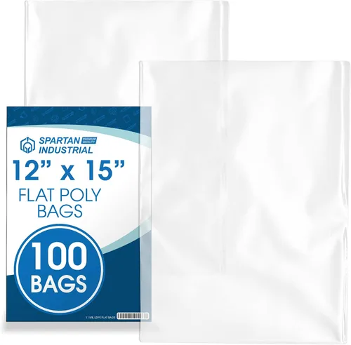 Vista 8 de Bolsas de polietileno transparentes planas de extremo abierto de 10 x 13 pulgadas (100 unidades) – Bolsas de plástico transparente de 1.1 mil