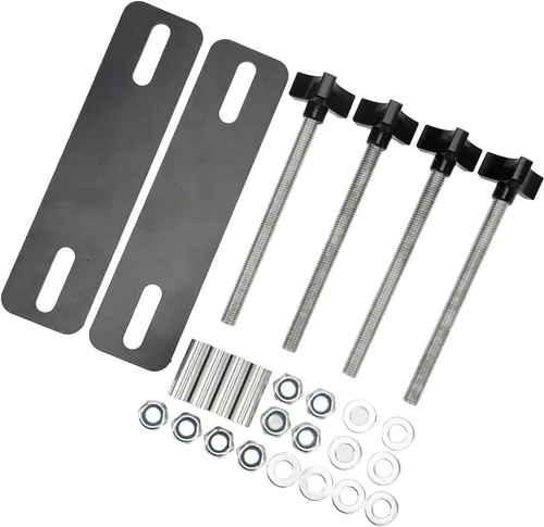 Vista 7 de Luqeeg Kits de pasadores de montaje para tablas de tracción, kit de montaje de tabla de tracción con placa base de acero resistente para pistas