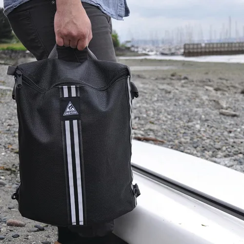 Vista 3 de Seattle Sports Bolsa de cubierta de malla recubierta de vinilo para SUP y kayaks, negro boating-dry-bags