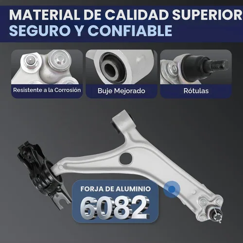Vista 4 de Brazo de control inferior delantero con rótula para Honda Accord 2018-2022