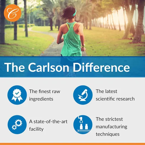 Vista 3 de Carlson - Magnesio, 350 mg, Apoyo Cardiovascular, Función Muscular y Salud Nerviosa, 180 cápsulas