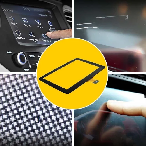 Vista 7 de Digitizador de pantalla táctil de 7 pulgadas de vidrio para pantalla táctil de auto para Mazda 3 2014 2015 2016 Scion iA 2016 Mazda CX-3 2016 2017