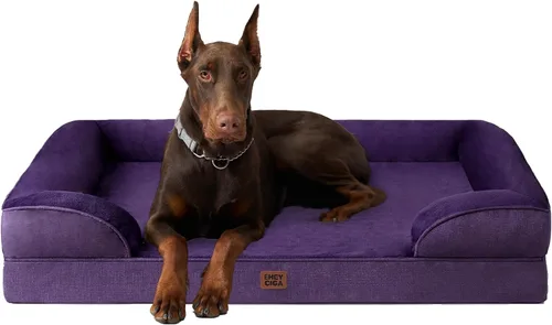 Vista 51 de EHEYCIGA – Cama ortopédica impermeable para perros pequeños, de espuma viscoelástica tipo caja de huevos, con bordes elevados y base antideslizante