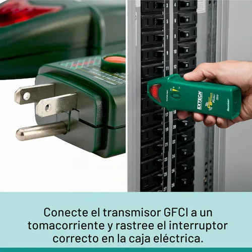 Vista 3 de Extech CT80 comprobador de carga de circuito AC con GFCI/AFCI