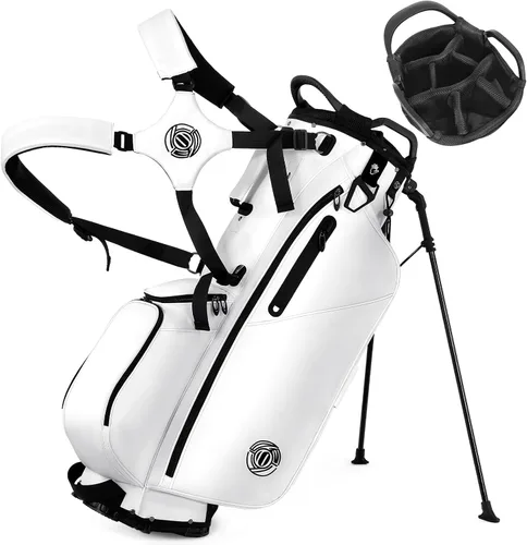 Vista 12 de Lightweight 7 Way Golf Stand Bag for Men Women, Upgrade Base Multi Pckets Cooler Pockets, Full-Length Dividers, Ergonomic Dual Strap Design