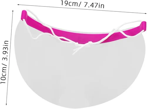 Vista 2 de Ipetboom 50 piezas de corte de pelo Salón, cubiertas de protección de ojos de microblading suave, máscara de visera de seguridad, banda elástica