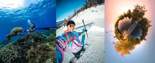 Vista 6 de #270Pro Mochila El palo selfie más largo (8.8 pies), 99% fibra de carbono, palo selfie invisible, ligero, altamente portátil, para GoPro