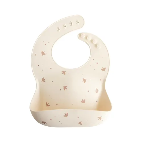 Vista 46 de Mushie - Babero de silicona para bebé, ajustable y resistente al agua (abejas)