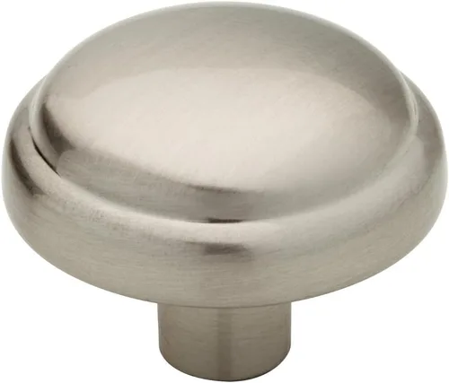 Vista 2 de Franklin Brass Paquete de 10 pomos de gabinete de hongos de níquel satinado para cocina, tiradores de cajones, aparadores, puerta de armario