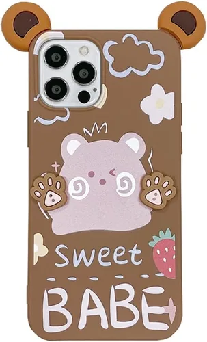 Vista 14 de Bonita funda de dibujos animados compatible con Samsung Galaxy S20, funda protectora de goma de silicona suave con personaje de muñeca de cachorro