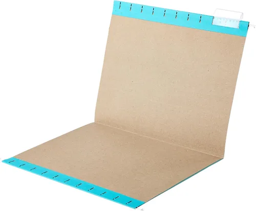Vista 4 de Amazon Basics Carpetas colgantes para archivos, tamaño carta, aguamarina, paquete de 25