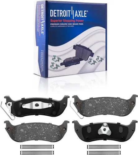Vista 68 de Detroit Axle - Kit de freno delantero para Dodge Ram 1500 Durango Dakota Chrysler Aspen Dakota Driver Side Disco Freno Pinza de freno de cerámica
