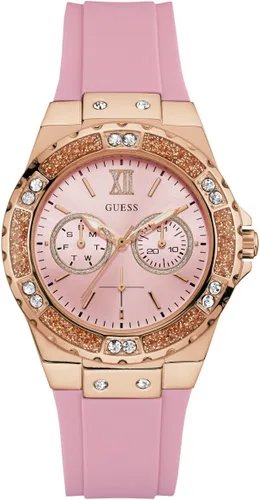 Vista 6 de Guess - Reloj para mujer de acero inoxidable + silicona resistente a manchas