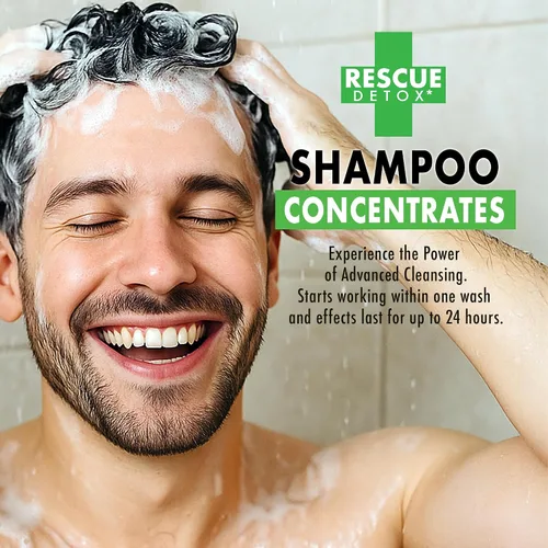 Vista 2 de Rescue Detox Champú concentrado – 2oz Funciona en 1 lavado – Limpieza concentrada de folículos capilares desintoxicantes